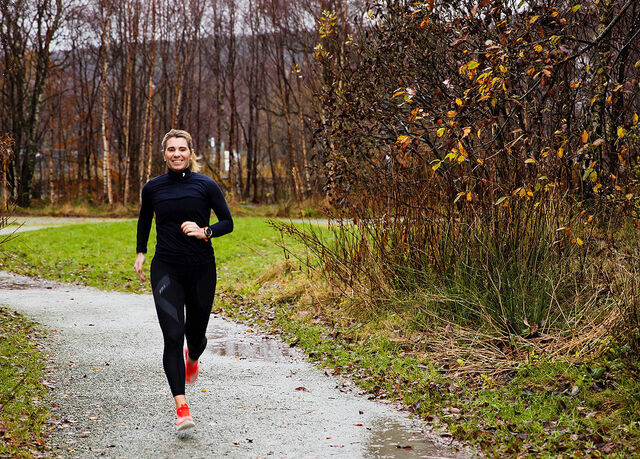 Trude Håland løper daglig og finner fine traseer ikke langt fra der hun bor i Sandnes.