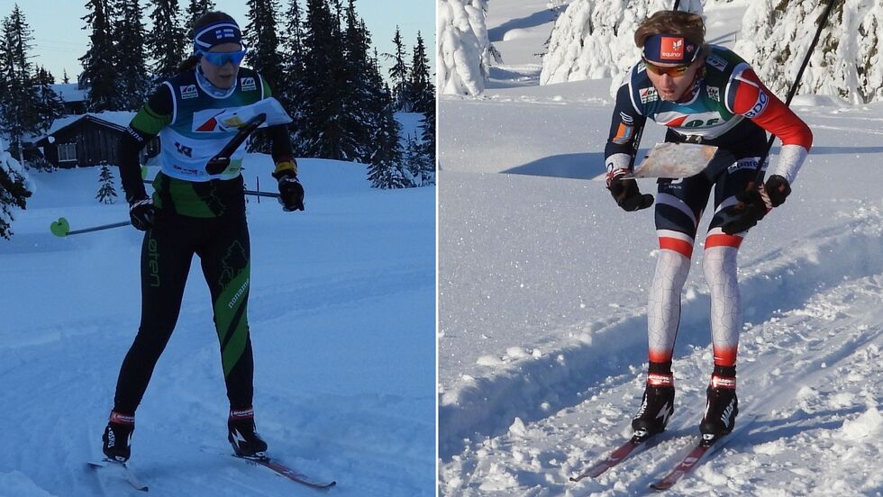 Årets langdistansevinnere, Evine Westli Andersen og Jørgen Baklid.