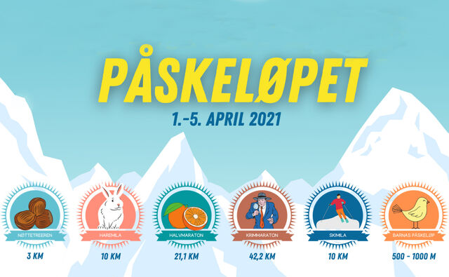 Påskeløpet byr på en rekke ulike distanser.