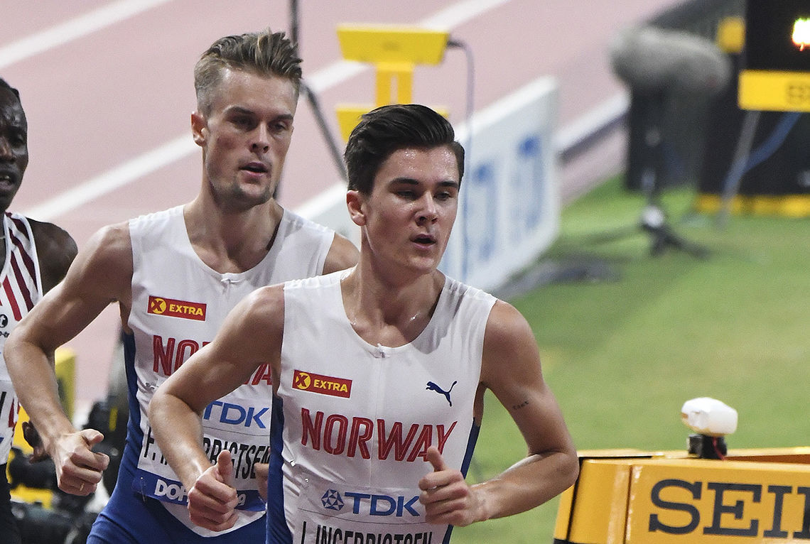 Både Filip og Jakob Ingebrigtsen skal etter planen stille på 1500 m innendørs i Frankrike tirsdag kveld. (Arkivfoto: Bjørn Johannessen)