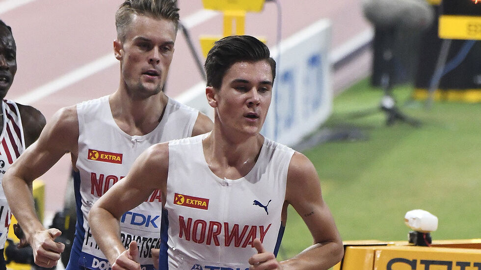 Både Filip og Jakob Ingebrigtsen skal etter planen stille på 1500 m innendørs i Frankrike tirsdag kveld. (Arkivfoto: Bjørn Johannessen)