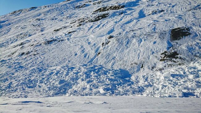 Snøskred (foto: Lennart Reiersdal)