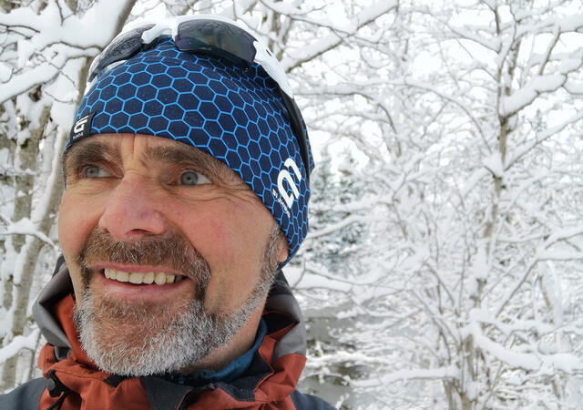 Bård Olav Moen har blikk for naturen og landskapet han beveger seg gjennom på løpeturene sine. (Foto: privat)