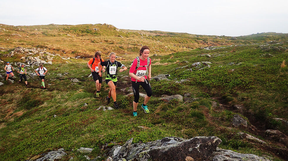 I Bergen Fjellmaraton får en testa seg både oppover, bortover og nedover. (Foto: Marianne Røhme) 