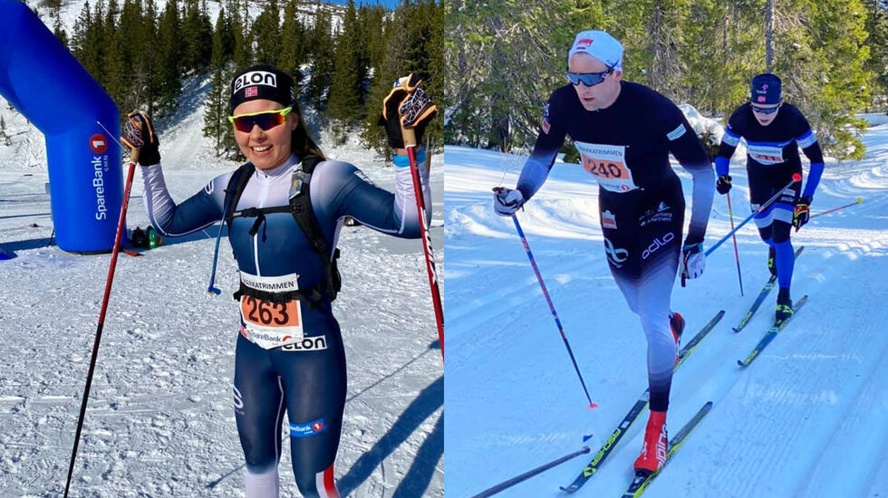 Hanne Rofstad og Niklas Dyrhaug vant den 48. utgaven av Markatrimmen i Trondheim. (Alle foto: arrangør Trondhjems Skiklub)