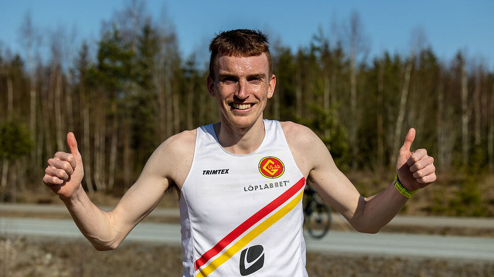 Marius Vedvik fikk en god start på sesongen da han løp 5 km testløp raskere enn han gjorde i fjor. (Foto: Samuel Hafsahl)