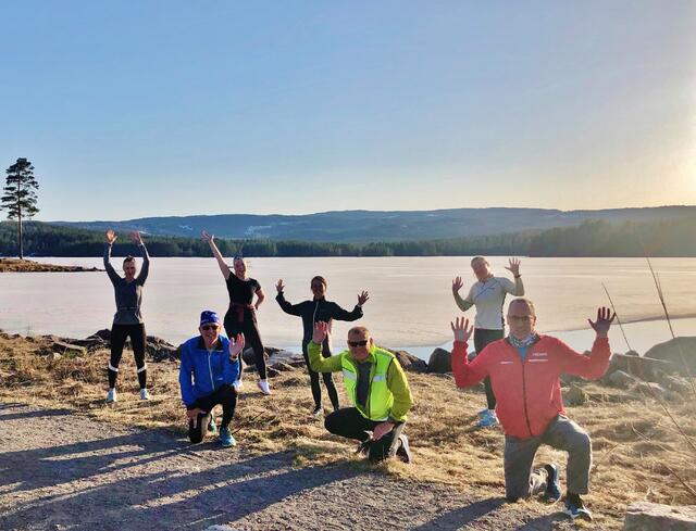 Katinka Yri, Rebecca Myrvold, Vibeke Engedalen, Trine Marie Ellingsen Rustad, Ole J. Sørensen, Torkel Nybø og Jørgen Nordahl ønsker flere velkommen med på trening!
