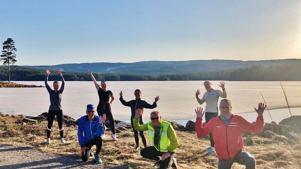 Katinka Yri, Rebecca Myrvold, Vibeke Engedalen, Trine Marie Ellingsen Rustad, Ole J. Sørensen, Torkel Nybø og Jørgen Nordahl ønsker flere velkommen med på trening!