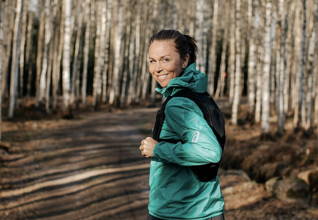 Cathrine har løpt langt før også, men aldri så langt som under helgens virtuelle 24-timersløp. Foto: Eirik Melsom