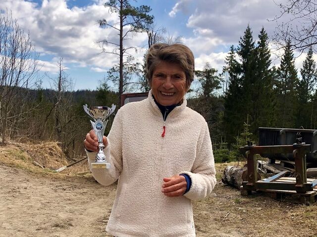 Vera Nystad med ny verdensrekord på maraton i klasse K75.