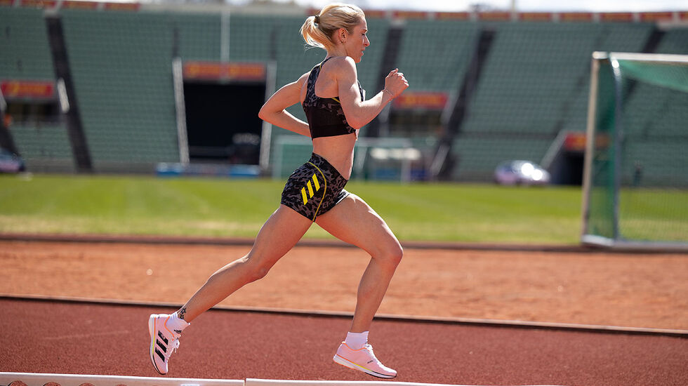 Karoline Bjerkeli Grøvdal leverte et nytt løp under 15 minutter på 5000 m. (Arkivfoto. Samuel Hafsahl)
