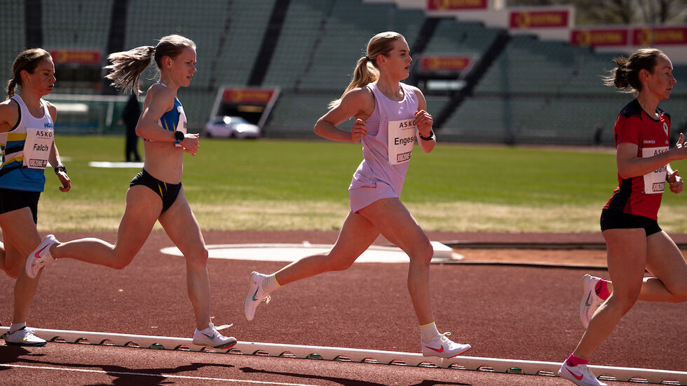 Kristine Eikrem Engeset løp sin første 1500 meter på to år med å bli nummer 15 i dagens lag-EM i Polen. (Foto: Tom-Arild Hansen).