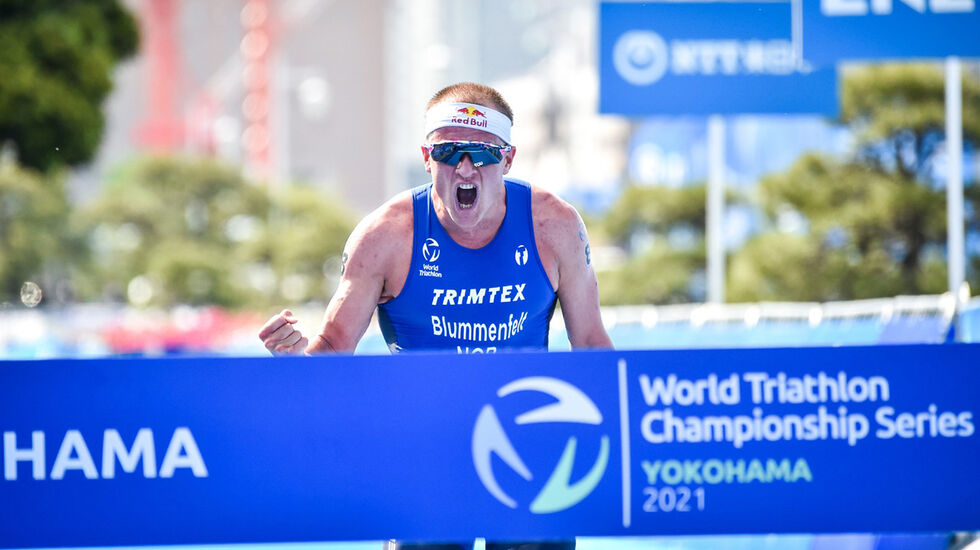 Kristian Blummenfelt ble nummer fem i lørdagens VM-serie i canadiske Montreal. (Foto: Tom-Arild Hansen).