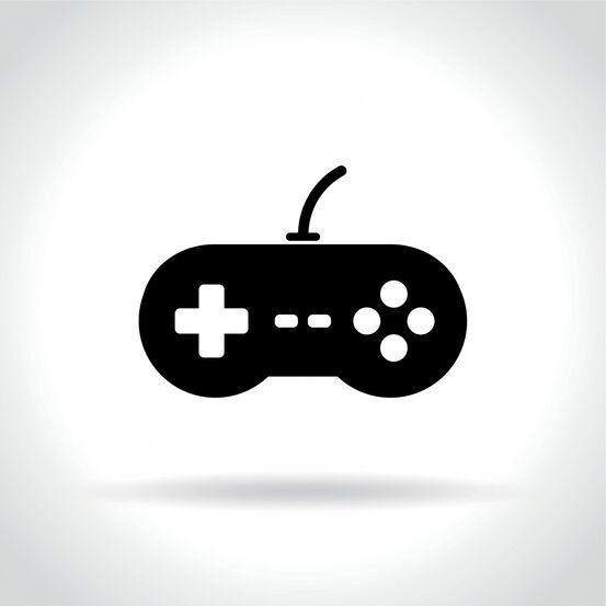 23854495-video-game-icon-on-white-background