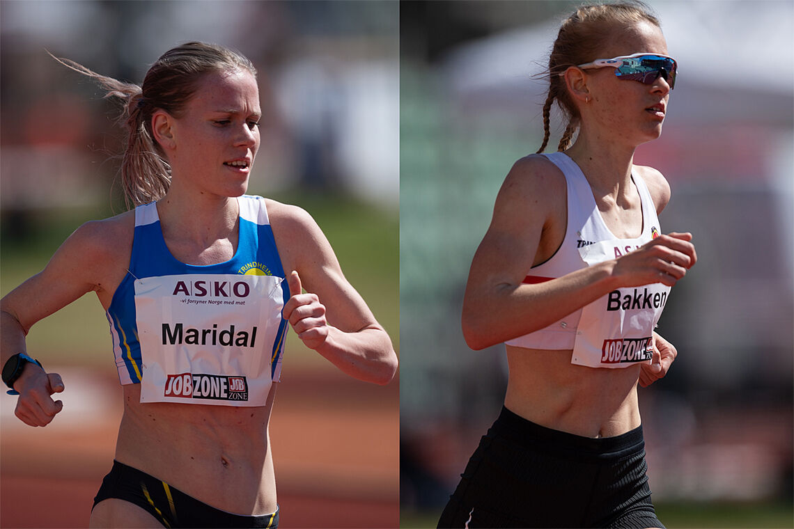 Hanne Mjøen Maridal og Ine Bakken er de to kvinnene som er tatt ut til representere Norge i European 10 000 m Cup i Pacé i Frankrike. (Foto: Samuel Hafsahl)