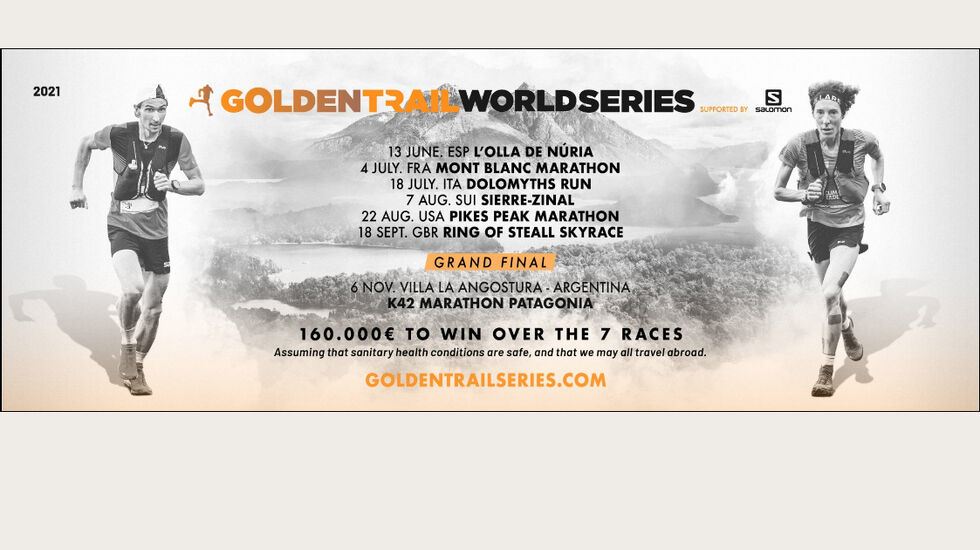Plakaten som viser årets løp i Golden Trail World Series.