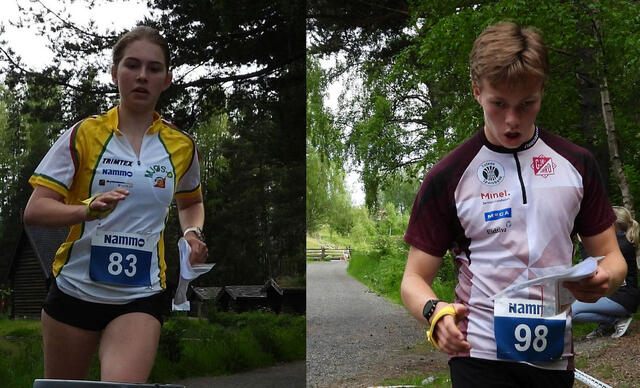 Birgitte Kleppa Madslien, Lillehammer OK og Lars Lien, Gjø-Vard OL. (Foto: Stein Arne Negård)