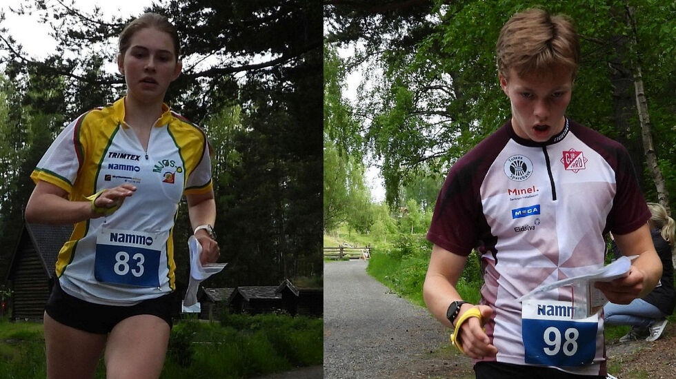 Birgitte Kleppa Madslien, Lillehammer OK og Lars Lien, Gjø-Vard OL. (Foto: Stein Arne Negård)