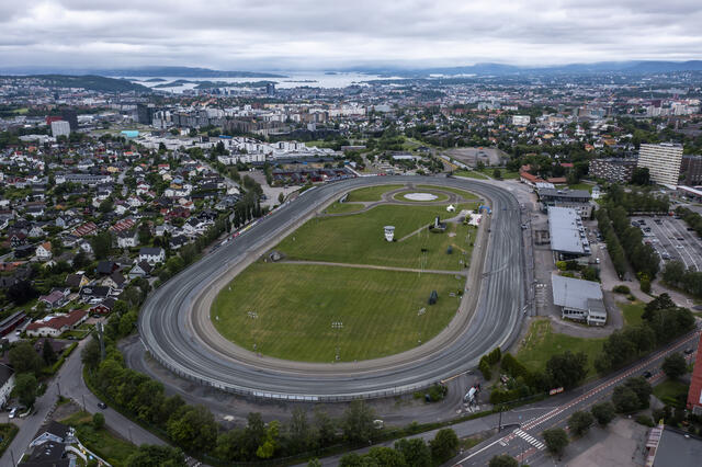 Bjerkebanen sett fra oven (Foto: Bjørn Hytjanstorp)