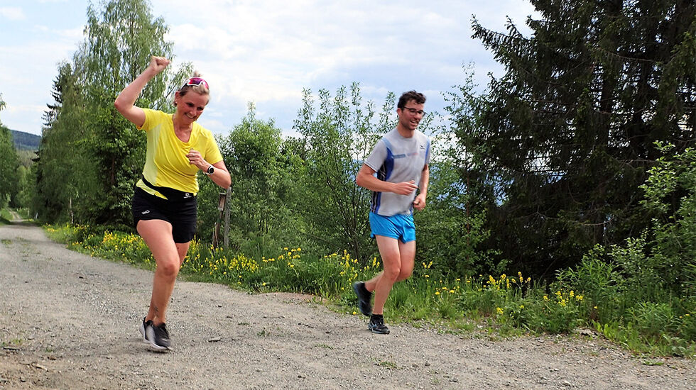 Løpegleden var stor da mange av trenerne fra Kondistreninger rundt omkring i landet møttes til seminar på Lillehammer. De fikk også muligheten til å delta i et av løpa i Sørdalskarusellen. (Foto: Marianne Røhme) 