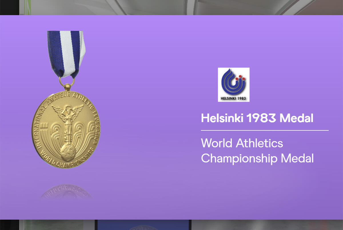 For alle VM er det blant annet også bilde av gullmedaljen som ble delt ut under mesterskapet.