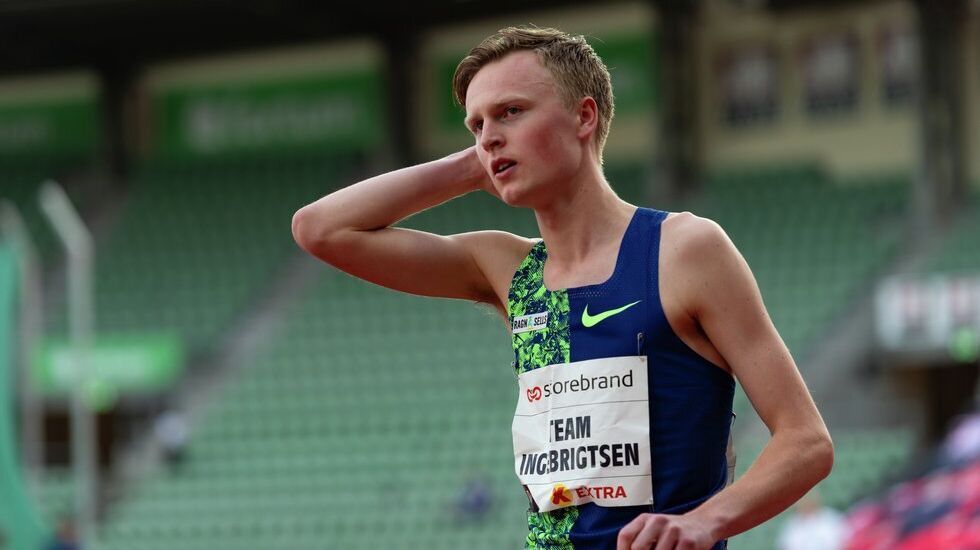 Narve Gilje Nordås forbedra 5000 m-persen sin fra tidligere i sommer med 15 hundredeler. (Arkivfoto: Samuel Hafsahl)