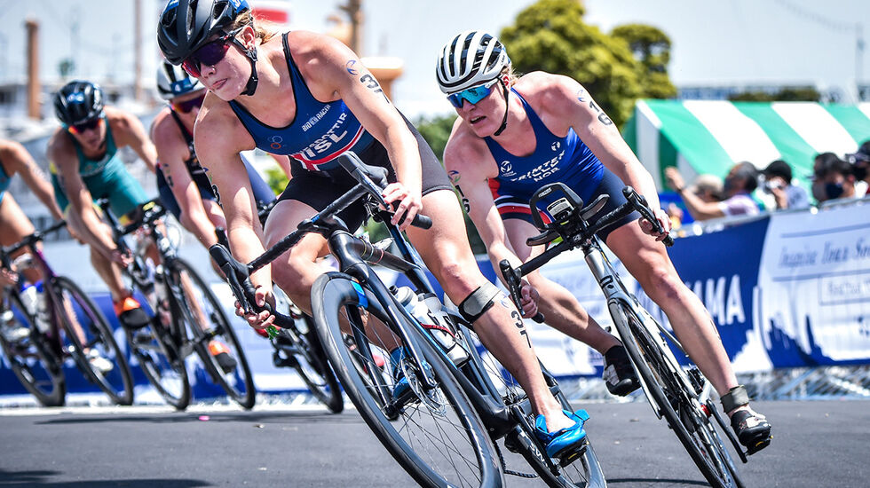 Lotte Miller var eneste norske kvinne under dagens triatlonkonkurranse i Tokyo. (Foto: Arkivfoto/Norges Triatlonforbund)