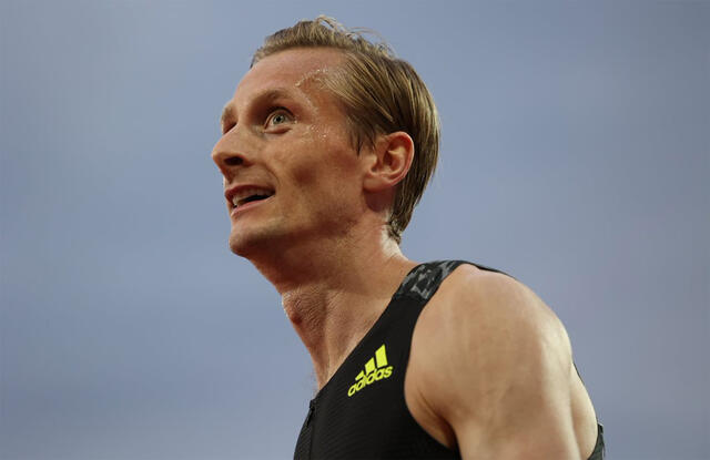 Ferdinand Kvan Edman fikk absolutt vist at han hadde noe å i et Diamond League-felt å gjøre. (Foto: Samuel Hafsahl)
