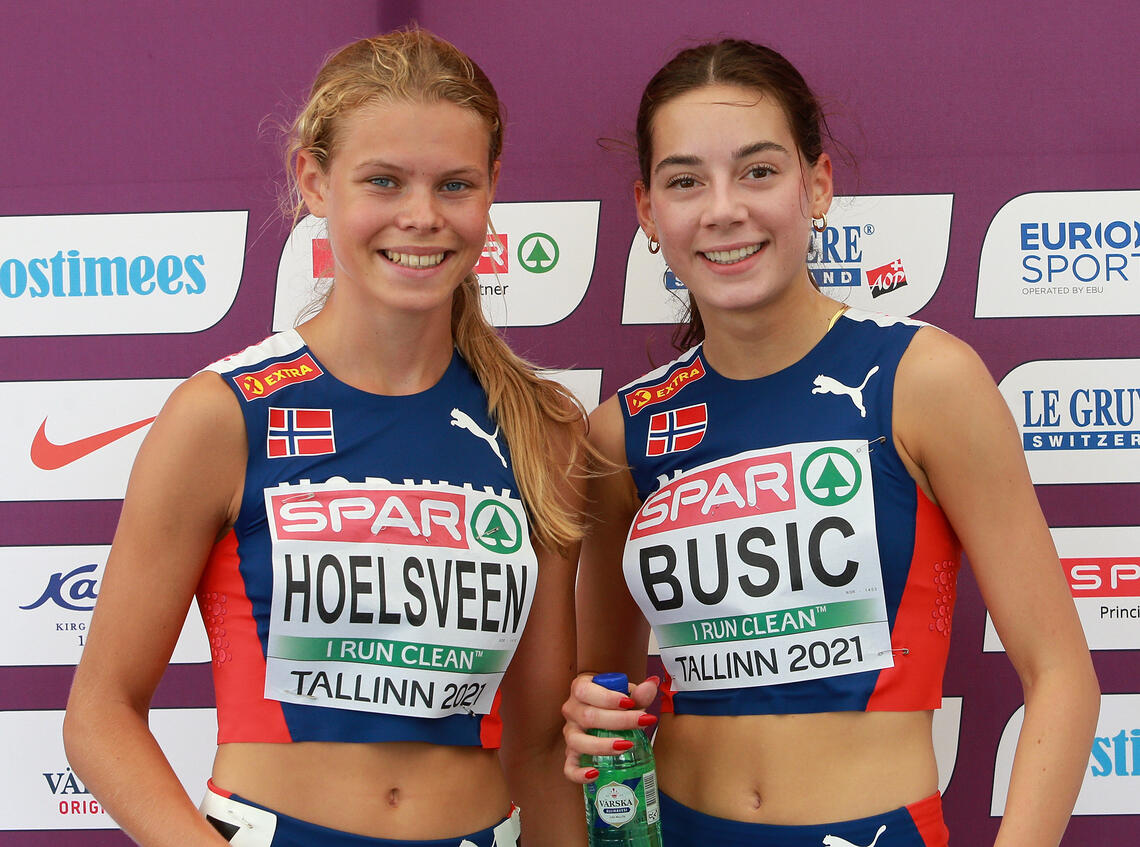 Malin Hoelsveen kvalifiserte seg på tid til finalen på 1500 m, mens Sara Busic vant sitt forsøksheat. I tillegg gikk Ingeborg Østgård videre til finalen etter å ha kommet på 3. plass i sitt heat. (Foto: Kjell Vigestad)