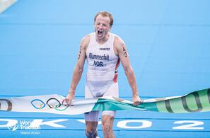 Kristian Blummenfelt tok OL-gull i Tokyo i 2021. Nå er alt fokus rettet mot å forsvare gullet i Paris 2024. (Foto: Wagner Araujo / @wags.photo)