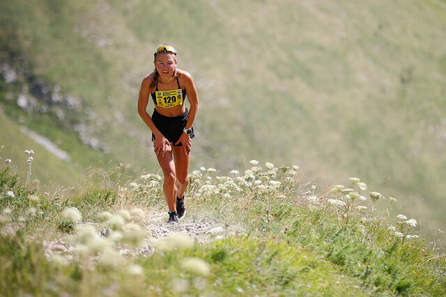 Ida Waldal vant begge distansene i Skyrace-VM. Her er hun på veg mot mål i vertikal-løpet. (Foto: Discover Abruzzo) Ida Waldal vant begge distansene i Skyrace-VM. Her er hun på veg mot mål i vertikal-løpet. (Foto: Discover Abruzzo)