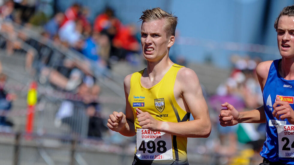 Mathias Vanem Aas tok en bronsemedalje i et sterkt felt på 5000 meter i junior-NM i helgen. (Foto: Arne Dag Myking)