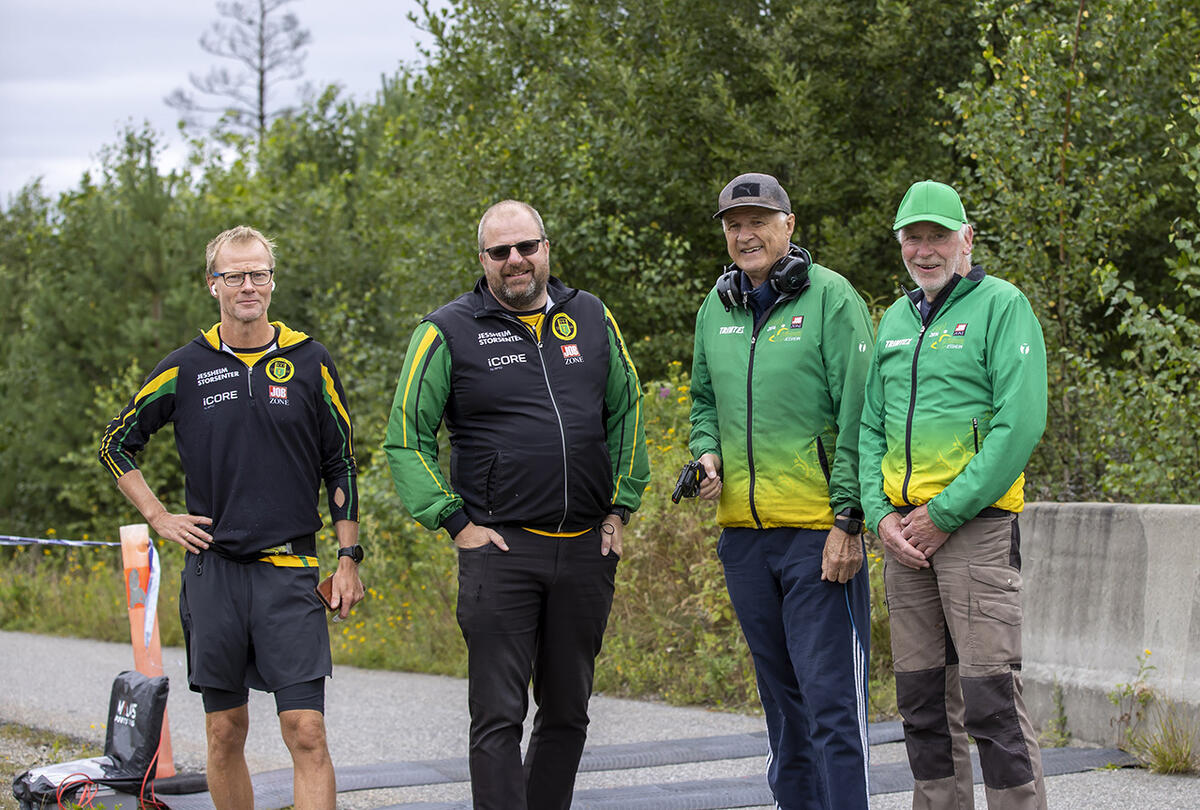 Arrangørstaben med Torbjørn Liestøl, Hans Jørgen Borgen, Nils Kristen Wiik og Arne Luke.