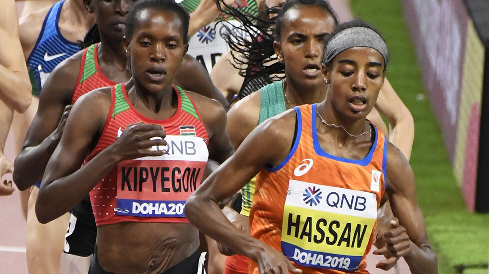 I OL i Tokyo ble det gull på Faith Kipyegon på 1500 m. Dermed fikk hun revansje på Sifan Hassan fra VM i 2019 hvor Hassan vant. Samtidig brast Hassans drøm om 3 OL-gull i Tokyo. (Arkivfoto: Bjørn Johannessen)