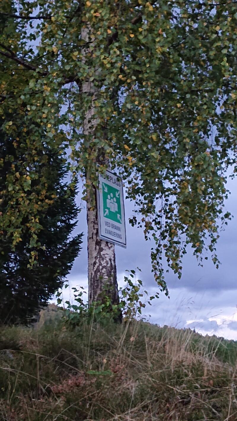 Skilt møteplass ved brann