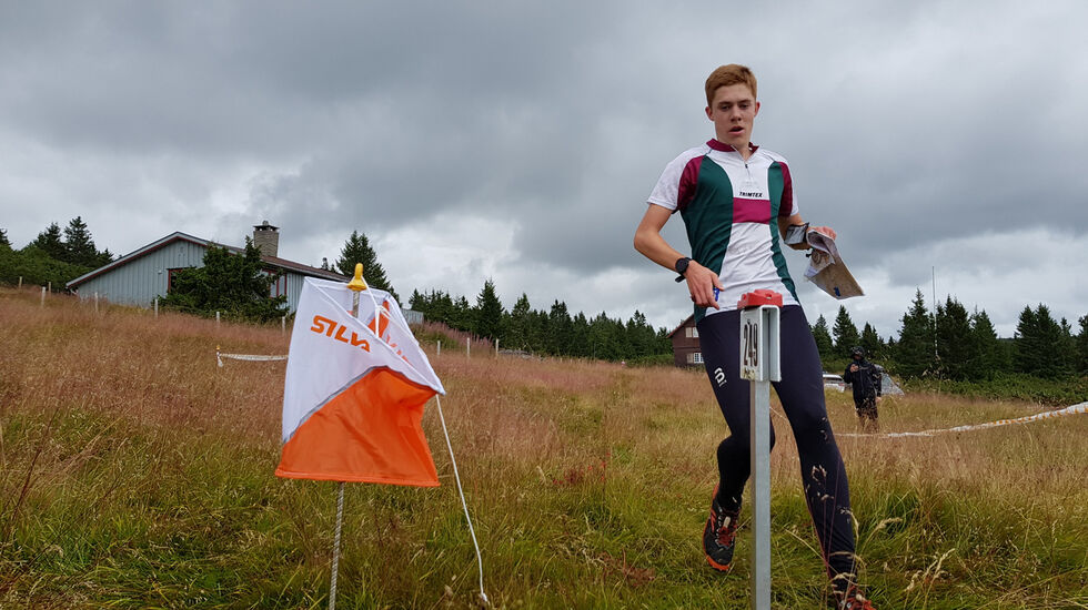 Vinner av H21-, Sander Tonjer Fingarsen (Elverum OK), mot mål. (Foto: Stein Arne Negård.)