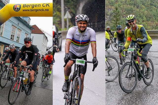 Jan Runar Trandal, Simon Phillip-Bergstø og Geir Slora var noen av dem som fullførte årets Bergen - Voss. (Alle foto: Arne Dag Myking)