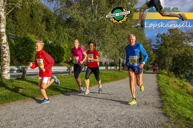 Traseen i Åsane Løpskarusell går rundt det idylliske Liavatnet. (Foto/montasje: Arne Dag Myking)