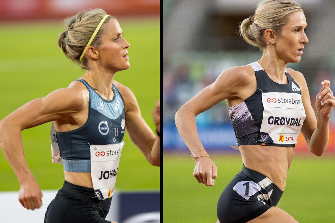 Therese Johaug og Karoline Bjerkeli Grøvdal har begge allerede klart EM-kravet på 10 000 m. (Foto: Sylvain Cavatz) 