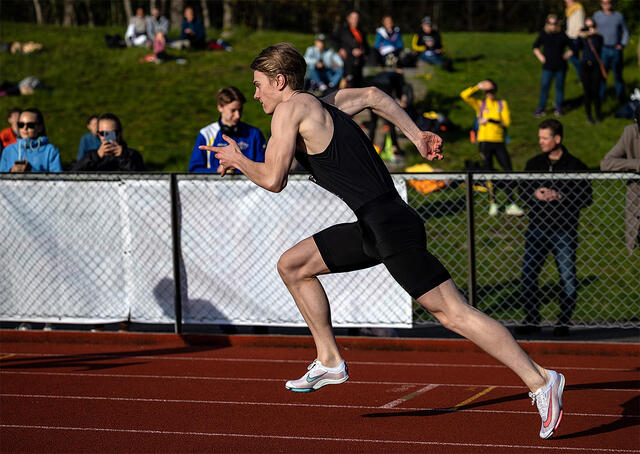 Tobias Grønstad fikk en pangåpning på innendørssesongen. (Arkivfoto: Samuel Hafsahl)