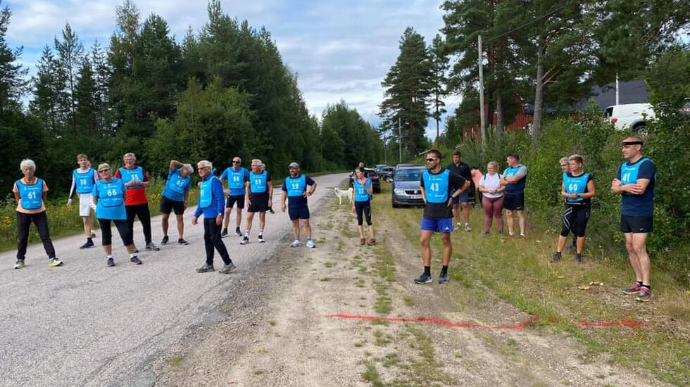 En av de to fellesstartene i 3. løp på Sandberg å Velta. (Foto: Gunn Helen Kjensmo)
