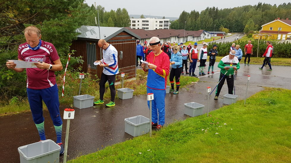 De første klare til start.