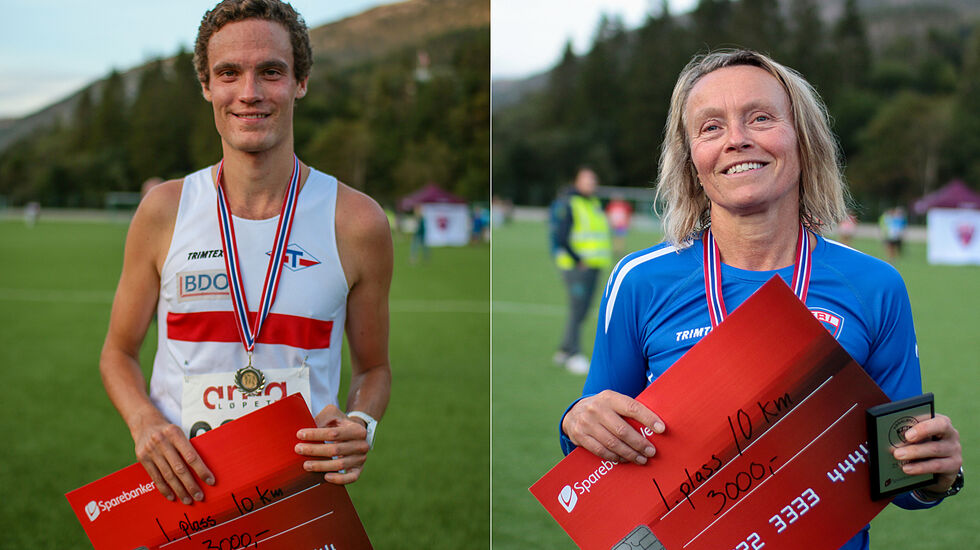 Karl Fremstad og Elise Orten kunne motta pengepremier etter seier i Arnaløpet. (Alle foto: Arne Dag Myking)