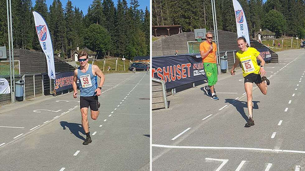 Kristoffer By Vollset fra Klæbu IL Ski og Anne Nevin fra Strindheim vant årets utgave av Vassfjellet Rundt. (Arrangørfoto)