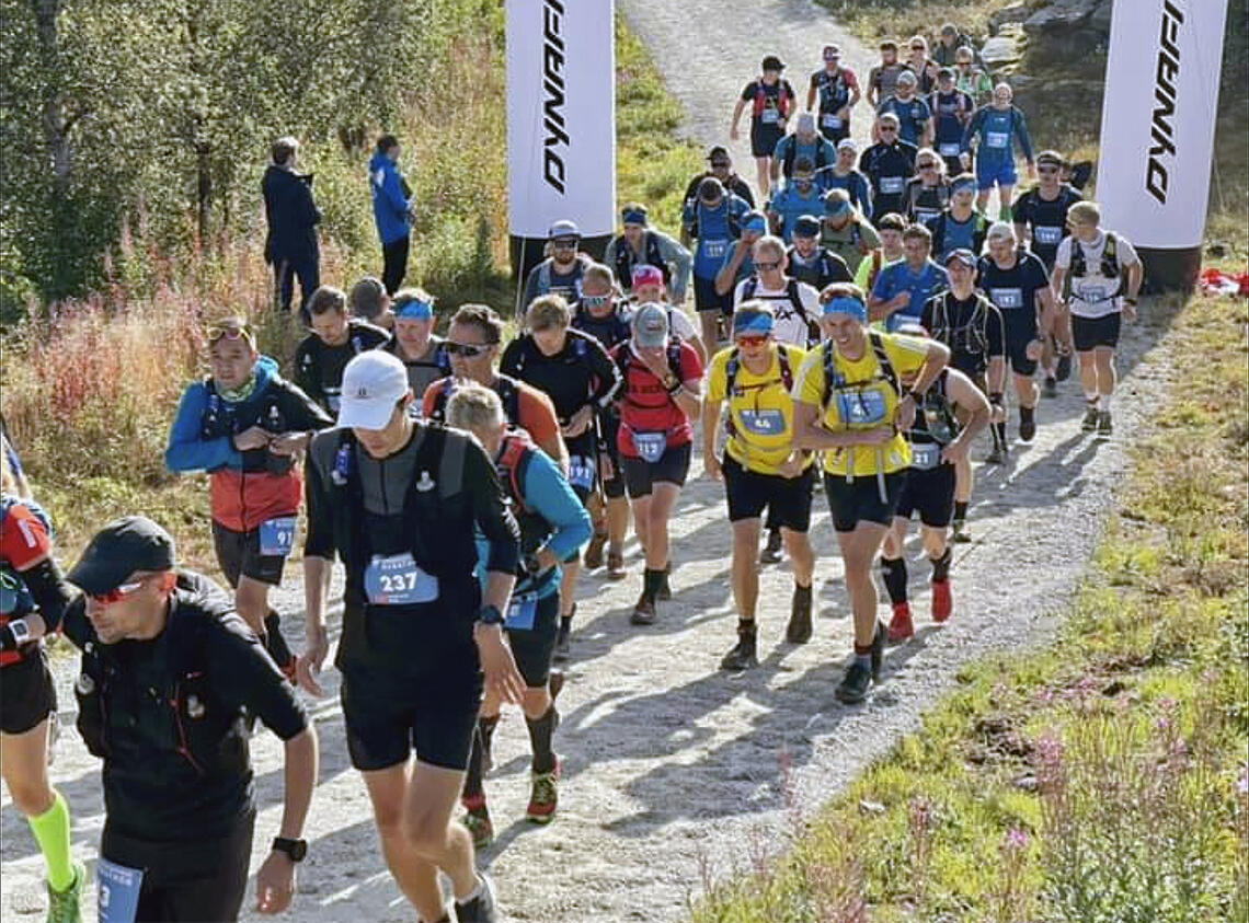 Hardangervidda Marathon er ikke et hvilket som helst maraton. Dette er beintøft! (Arrangørfoto)