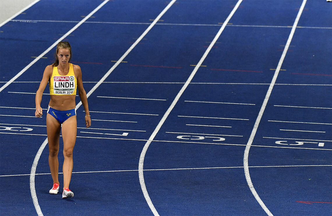 Utelaten: Leiarane i den svenske olympiske komiteen klarte å leggje nok ein olympisk draum i grus. Ei av dei det gjekk utover, var 800 meter-løparen Lovisa Lindh. (Foto: Bjørn Johannessen) 