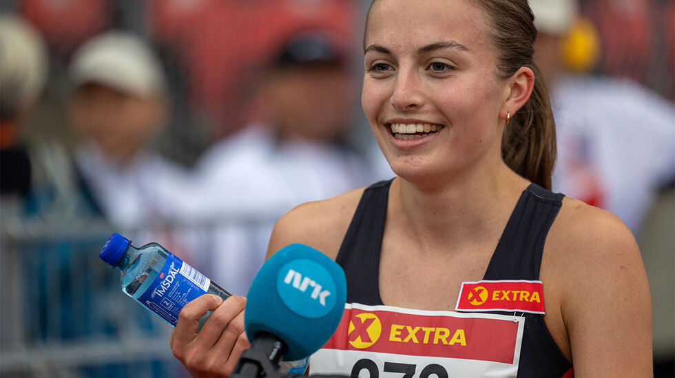 Ingeborg Østgård viser gode takter allerede i årets første løp. I dag debuterte hun på 1500 meter innendørs til den nest beste tiden oppnådd av en norsk kvinne noensinne. (Foto: Arkivbilde, Runar Gilberg).