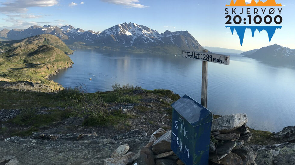 På den idylliske øyen Skjervøy i Troms har de arrangert sitt første fjelløp, Skjervøy 20:1000. (Alle foto er fra Facebook-siden til arrangementet).