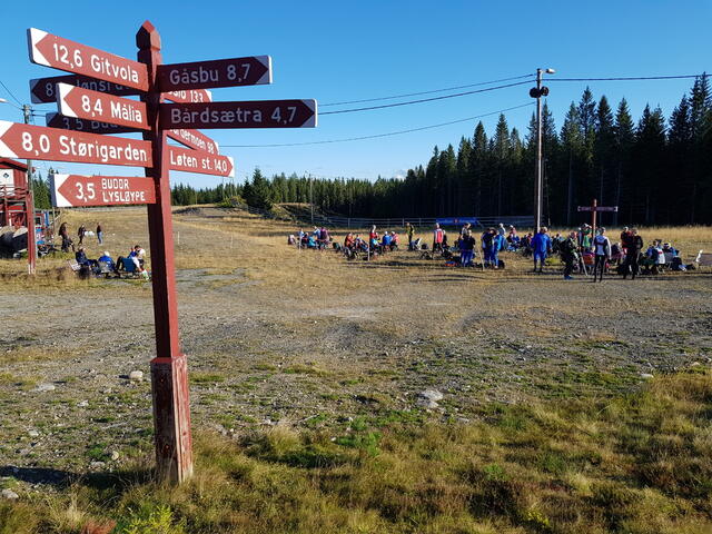 Budor skistadion, kveldens samlingsplass.