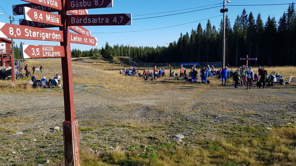 Budor skistadion, kveldens samlingsplass.